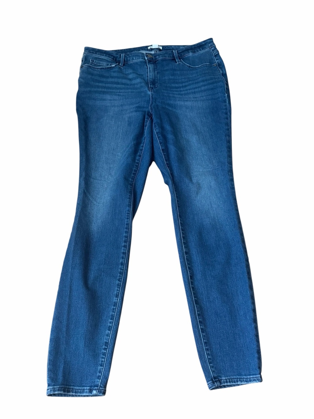 Athleta Sculptek Ultra Skinny Jeans True Blue Size 18X Sculpting Denim
